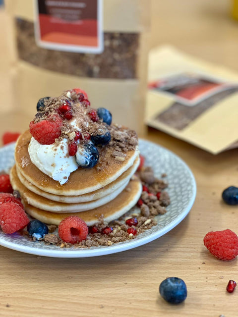 Protein Pancakes with oac crumb
