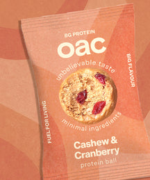 Cashew Cranberry Protein Balls